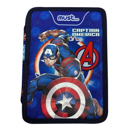 Κασετίνα Διπλή Γεμάτη Avengers Captain America Must (15x21x5εκ) 5205698587139
