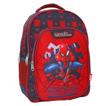 Σχολική Τσάντα Πλάτης Δημοτικού 3 Θήκες Spiderman Protector of New York Must (32x18x43εκ) 5205698583810 #