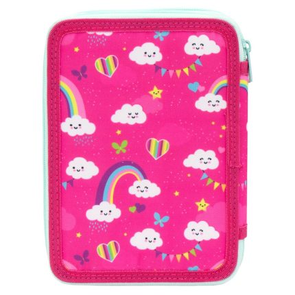 Κασετίνα Διπλή Γεμάτη  I Love Rainbow Must (15x21x5εκ) 5205698603495