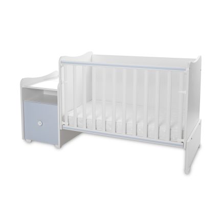 Lorelli Κρεβάτι Trend Plus New Μετατρεπόμενο White & Baby Blue 10150400039A (κατάλληλο για στρώμα 110x62x12cm)