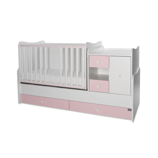 Lorelli Πολυμορφικό Κρεβατάκι Μωρού Minimax 190*72 White & Orchid Pink 10150500038A