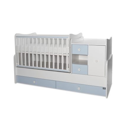 Lorelli Πολυμορφικό Κρεβατάκι Μωρού Minimax 190*72 White & Baby Blue 10150500039A