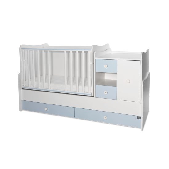 Lorelli Πολυμορφικό Κρεβατάκι Μωρού Minimax 190*72 White & Baby Blue 10150500039A