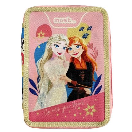 Κασετίνα Διπλή Γεμάτη Disney Frozen 2 Go With Your Heart Must (15x21x5εκ) 5205698588082