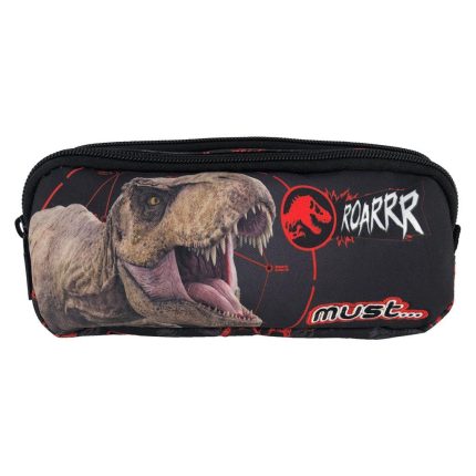 Κασετίνα Βαρελάκι με Φερμουάρ 2 Θήκες Jurassic T-Rex Roarrr Must (21x6x9εκ) 5205698604409