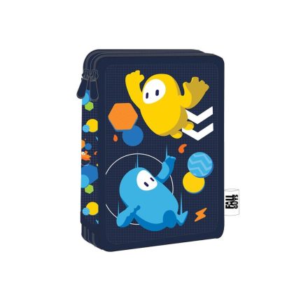 Κασετίνα Διπλή Γεμάτη Fall Guys Blue and Yellow Must (15x21x5εκ) 5205698637018