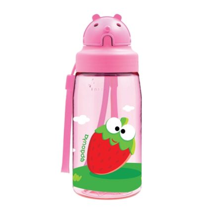 Παγούρι Μπανάνα-Φράουλα Tritan 450ml - Πώμα OBY - Free BPA || Laken