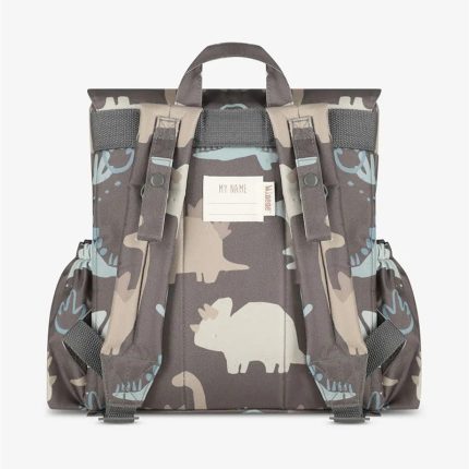 Τσάντα Πλάτης Νηπίου Backpack Charcoal Dinosaurs (28x31cm) - Minene