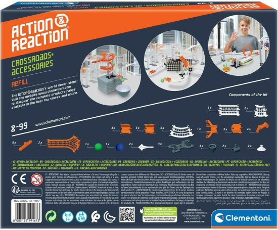 Μαθαίνω Και Δημιουργώ Action-Reaction Εκπαιδευτικό Παιχνίδι Σετ Ράγες Με Διασταυρώσεις Exp. Pack 8+, As Company