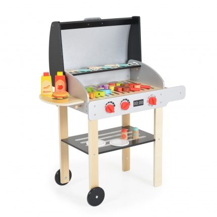 Ξύλινο Σετ Μπάρμπεκιου BBQ Grill Playset TK808 6972633375890 3+ - Tooky Toy