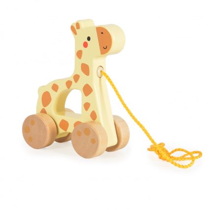 Ξύλινη Συρόμενη Καμηλοπάρδαλη Pull Along Giraffe TJ009 6972633376354 18m+ - Tooky Toy