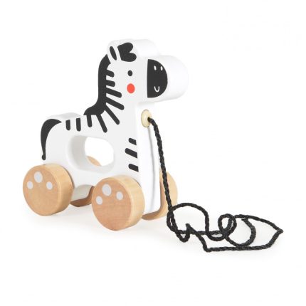 Ξύλινη Συρόμενη Ζέβρα Pull Along Zebra TJ010 6972633376361 18m+ - Tooky Toy