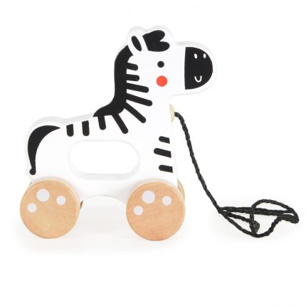 Ξύλινη Συρόμενη Ζέβρα Pull Along Zebra TJ010 6972633376361 18m+ - Tooky Toy