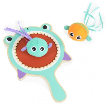 Ξύλινη Ρακέτα Shark Catch Ball TF981 3+ - Tooky Toy