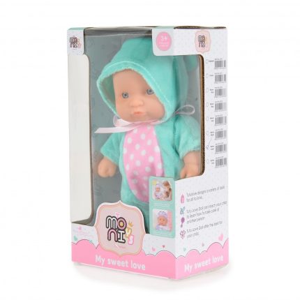 Κούκλα Μωρό 20cm Doll Bunny Green 6128 3800146223403 3+ - Moni Toys