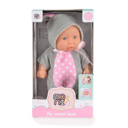 Κούκλα Μωρό 20cm Doll Bunny Grey 6129 3800146223410 3+ - Moni Toys