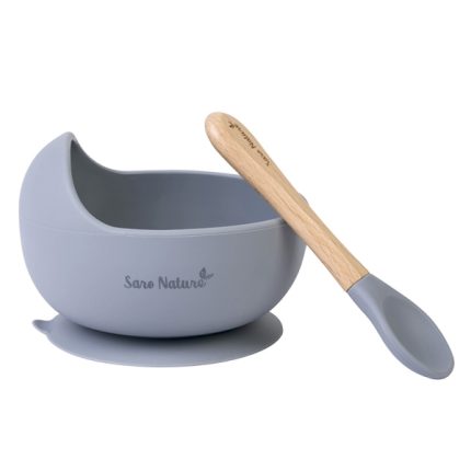 Σετ Φαγητού Eco Friendly Nordic Blue Grey 4m+ - Saro