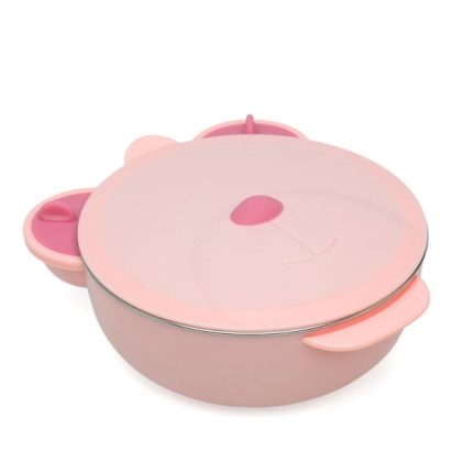 Θερμικό Δοχείο Φαγητού Ανοξείδωτο Pink Bear 450ml - Kiokids