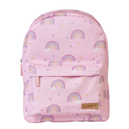 Τσάντα Νηπιαγωγείου Pink Rainbow (29x21x9cm) - Saro