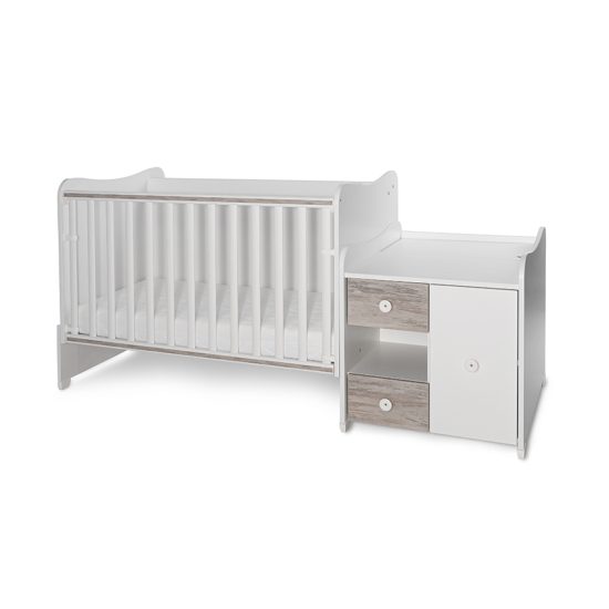 Lorelli Πολυμορφικό Κρεβατάκι Μωρού Minimax 190*72 New White & Artwood 10150500043A