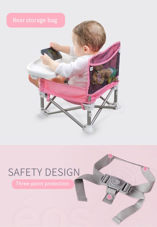 Κάθισμα Φαγητού Pop Seat Booster - Pink - Babywise