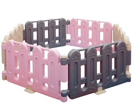 Πλαστικός Φράχτης Μεσαίος Ροζ-Γκρι-Μπεζ 225.028 - Playcity