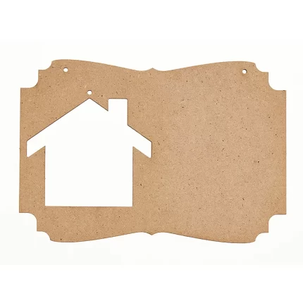 Ξύλινη Βάση για Ημερολόγιο Σπιτάκι (20x14εκ) | ΝΒ269