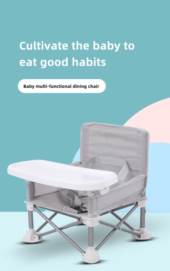 Κάθισμα Φαγητού Pop Seat Booster - Grey - Babywise