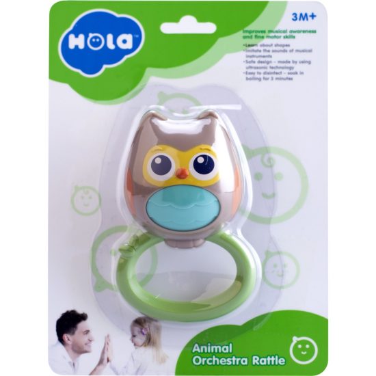 Κουκουβάγια Κουδουνίστρα Rattle - Owl Maraca E318B-4 3800146224134 3m+ - Hola