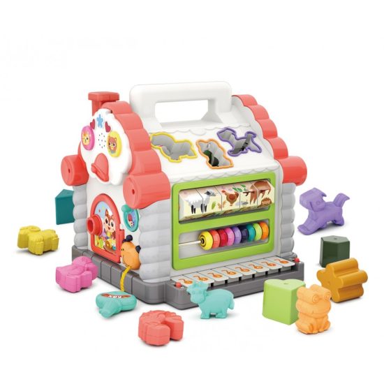 Σπιτάκι Ταξινόμησης Activity House Shape Sorter with Music-Light-Cubic Block 739 3800146224028 18m+ - Hola