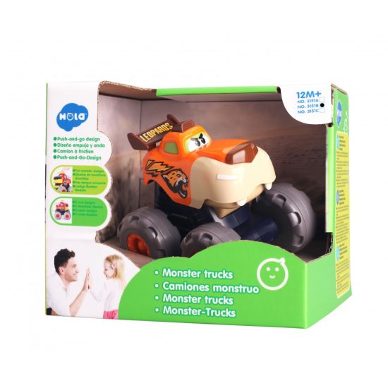 Βρεφικό Φορτηγό Λεοπάρδαλη Monster Trucks 3151B 3800146223984 12m+ - Hola