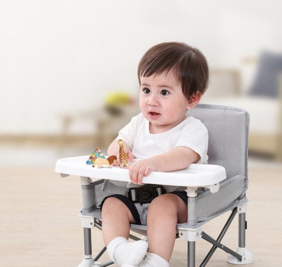 Κάθισμα Φαγητού Pop Seat Booster - Grey - Babywise