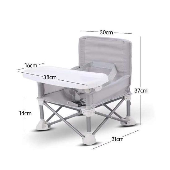 Κάθισμα Φαγητού Pop Seat Booster - Grey - Babywise