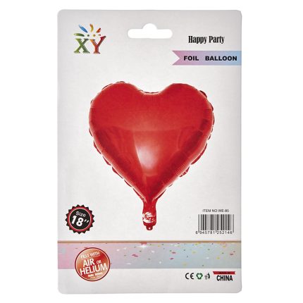 Μπαλόνια Foil Καρδιά Κόκκινο ΡΤ036-1 45εκ