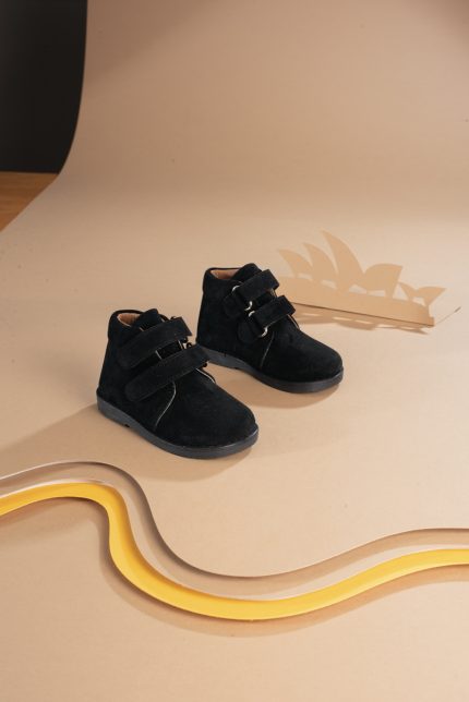 Babywalker Βαπτιστικό Μποτάκι Περπατήματος για Αγόρι Μαύρο PB4243