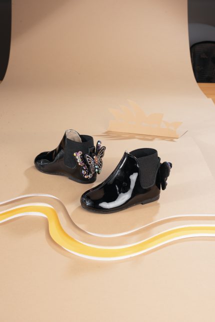 Babywalker Χειμερινά Δερμάτινα Μποτάκια για Κορίτσι Μαύρο PB5782