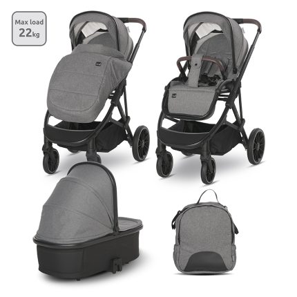 Lorelli Πολυκαρότσι Aria 2 in 1 Set Grey 10021892325