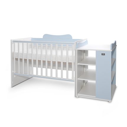 Lorelli Πολυμορφικό Κρεβατάκι Μωρού Multi 190x72 White & Baby Blue 10150570039A