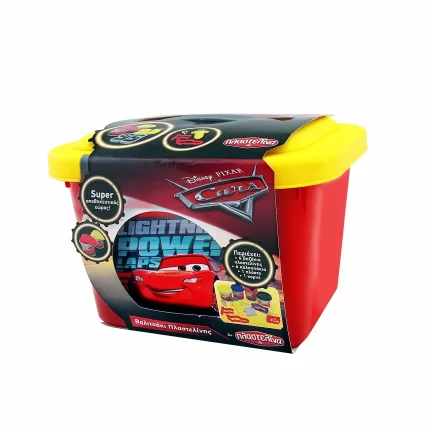 AS Πλαστελίνη Disney Cars Βαλιτσάκι Με 4 Βαζάκια - Καπάκια Καλουπάκια Και 8 Αξεσουάρ 456gr 3+ - As Company