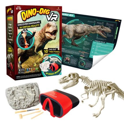 Abacus Brands Dino Dig VR Επιστημονικό Σετ Εικονικής Πραγματικότητας – Πλήρης Ελληνική Έκδοση – Περιλαμβάνει Γυαλιά VR 8+ AB94925