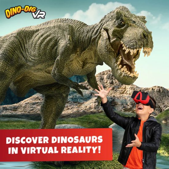 Abacus Brands Dino Dig VR Επιστημονικό Σετ Εικονικής Πραγματικότητας – Πλήρης Ελληνική Έκδοση – Περιλαμβάνει Γυαλιά VR 8+ AB94925
