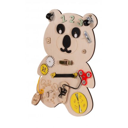 Ξύλινος Εκπαιδευτικός Πίνακας Montessori Wooden Board Bear 3800146224561 3+ - Moni Toys