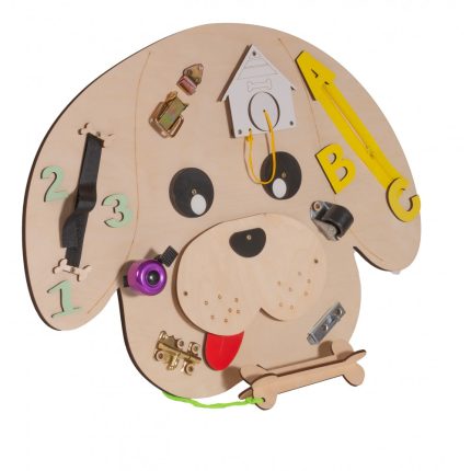 Ξύλινος Εκπαιδευτικός Πίνακας Montessori Wooden Board Dog 3800146224530 3+ - Moni Toys