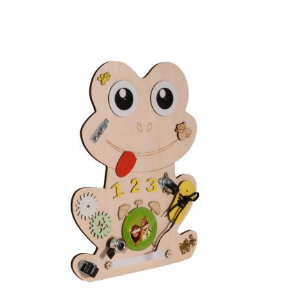 Ξύλινος Εκπαιδευτικός Πίνακας Montessori Wooden Board Frog 3800146224578 3+ - Moni Toys
