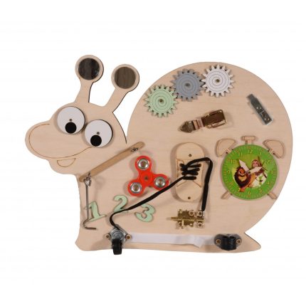 Ξύλινος Εκπαιδευτικός Πίνακας Montessori Wooden Board Snail 3800146224547 3+ - Moni Toys