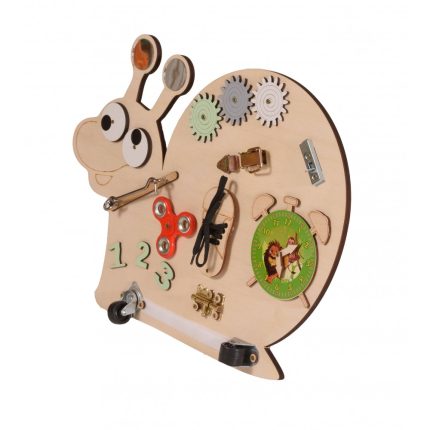 Ξύλινος Εκπαιδευτικός Πίνακας Montessori Wooden Board Snail 3800146224547 3+ - Moni Toys