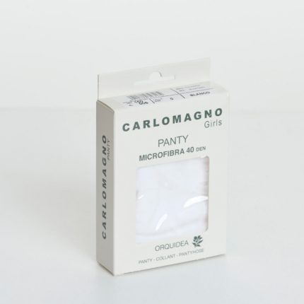Carlomagno - Καλσόν Microfiber 40den από 3 Μηνών έως No37 Λευκό