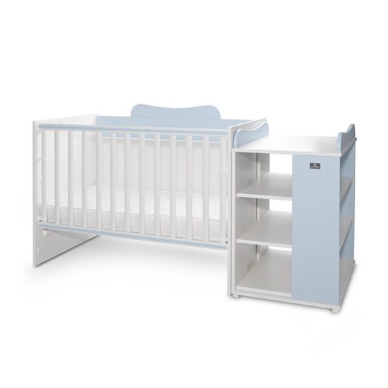 Lorelli Πολυμορφικό Κρεβατάκι Μωρού Multi 190x72 White & Baby Blue 10150570039A