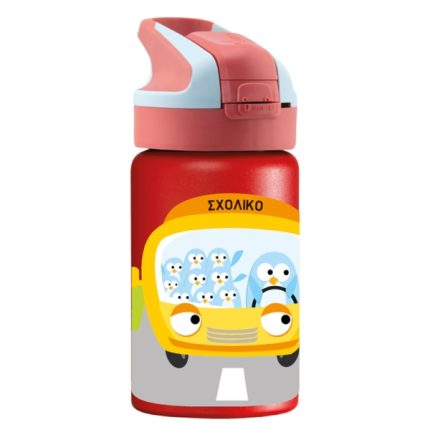 Παγούρι Θερμός Κόκκινο Σχολικό 350ml - Laken