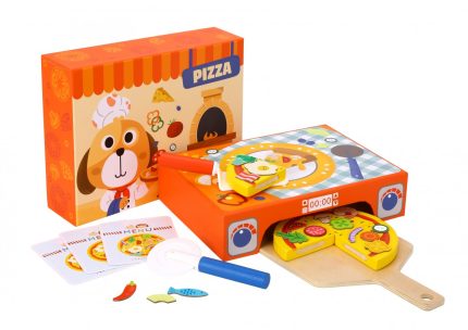 Ξύλινο Παιχνίδι Πίτσα με Κάρτες TH226 6972633371663# 3+ - Tooky Toy